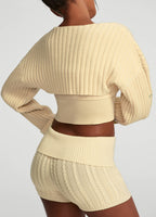 Ribbed Knit Shrug