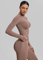 Ultrasculpt Longline Form-Fitting Seamless Thumb Hole Twil…