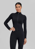 Ultrasculpt Longline Full Zipper Seamless Breathable Warm…