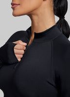 Ultrasculpt Longline Form-Fitting Seamless Thumb Hole Twil…