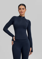 Ultrasculpt Longline Form-Fitting Seamless Thumb Hole Twil…