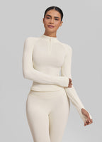 Ultrasculpt Longline Form-Fitting Seamless Thumb Hole Twil…