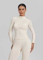 Ultrasculpt Longline Full Zipper Seamless Breathable Warm…