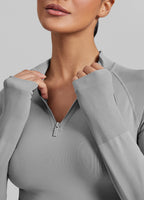 Ultrasculpt Longline Form-Fitting Seamless Thumb Hole Twil…