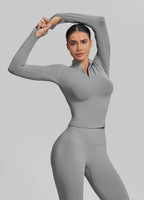 Ultrasculpt Longline Form-Fitting Seamless Thumb Hole Twil…