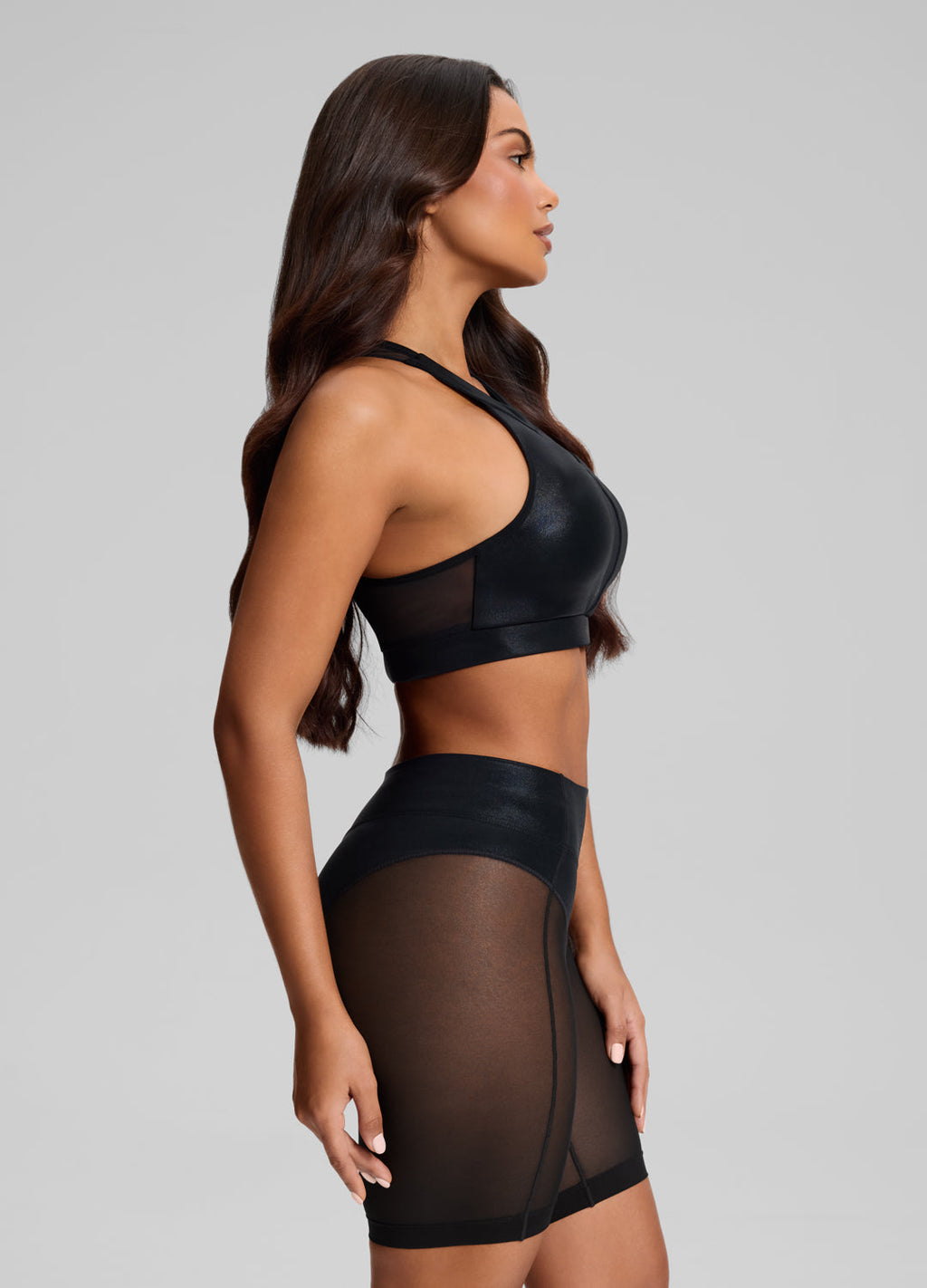 Sculpt Sheer Biker Shorts