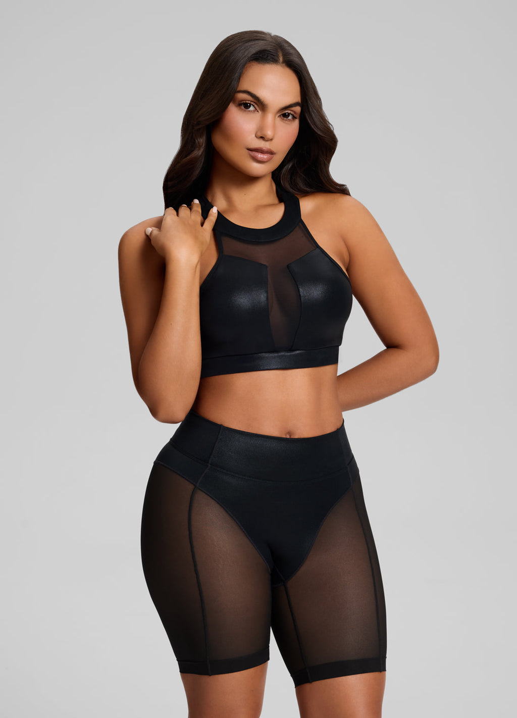 Sculpt High-Neck Top