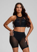Sculpt Sheer Biker Shorts