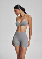 Ultrasculpt Halterneck Backless Strappy Functional Twill K…