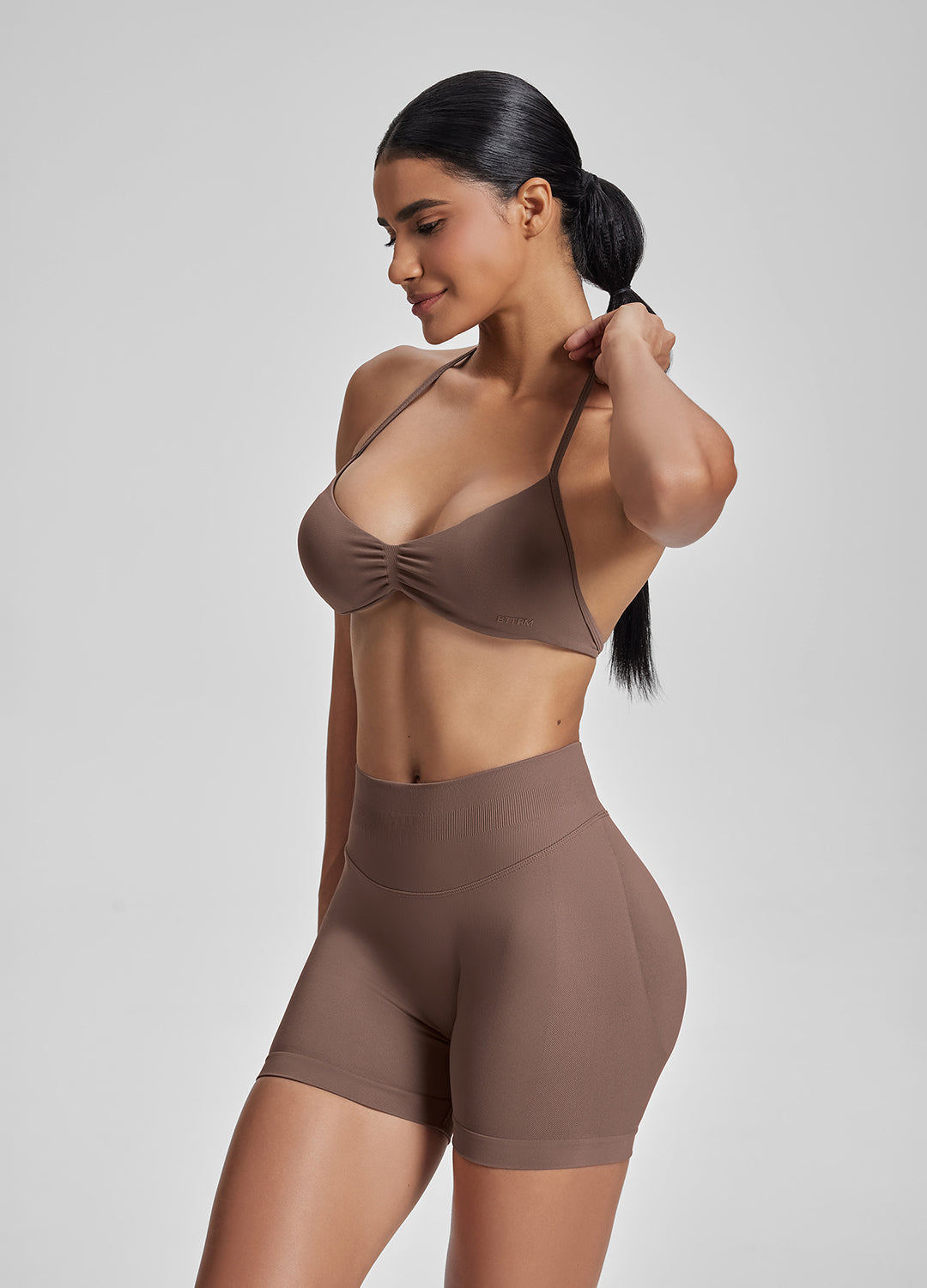 Ultrasculpt Halterneck Backless Strappy Functional Twill K…