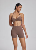 Ultrasculpt Halterneck Backless Strappy Functional Twill K…