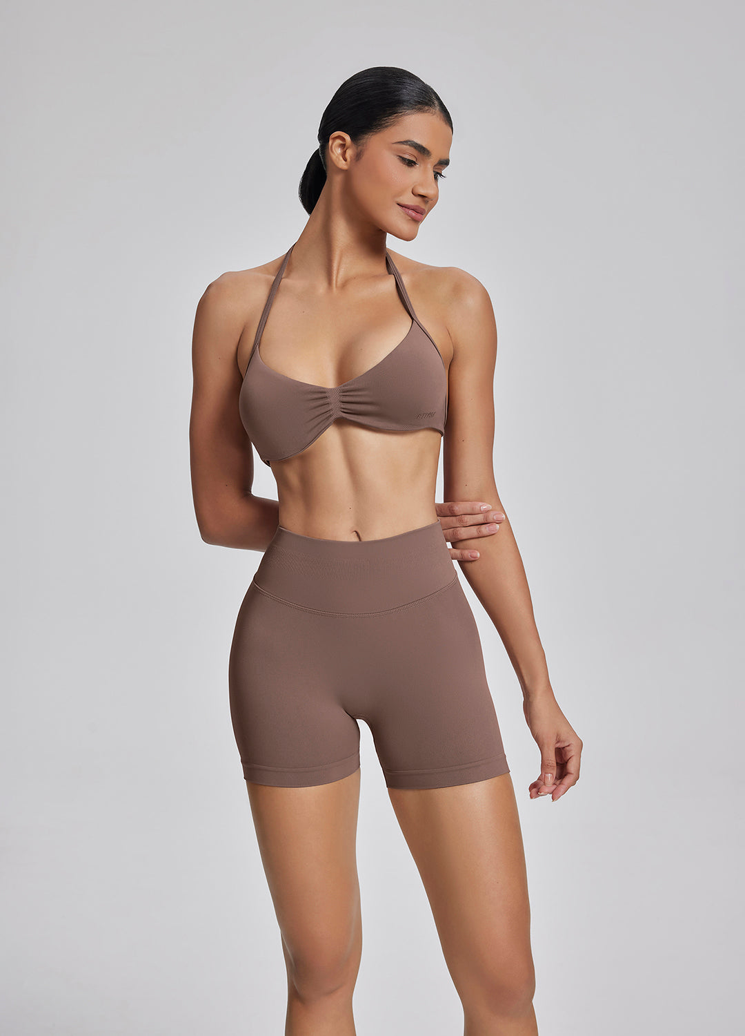 Ultrasculpt Halterneck Backless Strappy Functional Twill K…
