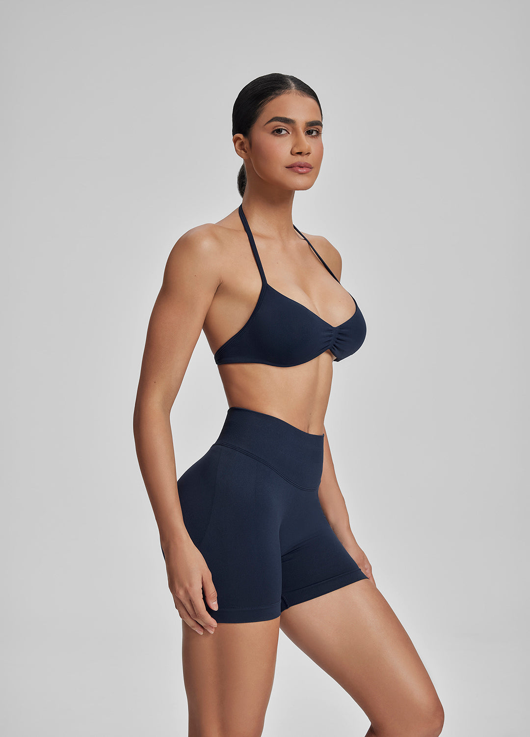 Ultrasculpt Halterneck Backless Strappy Functional Twill K…