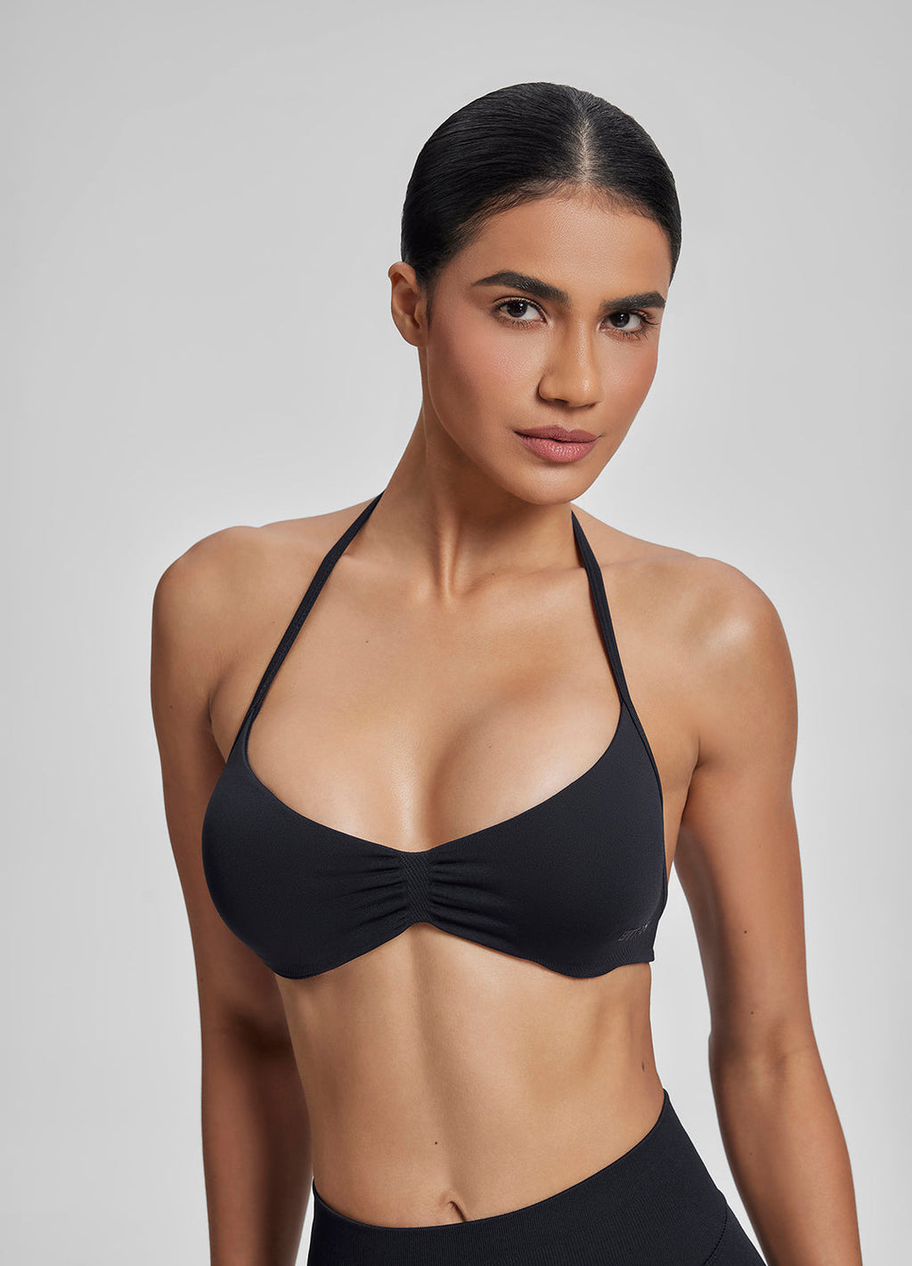 Ultrasculpt Halterneck Backless Strappy Functional Twill K…