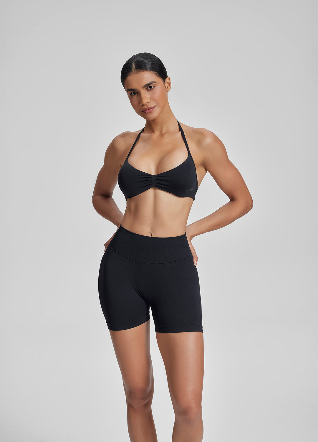 Ultrasculpt Halterneck Backless Strappy Functional Twill K…
