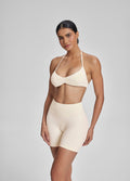 Ultrasculpt Halterneck Backless Strappy Functional Twill K…
