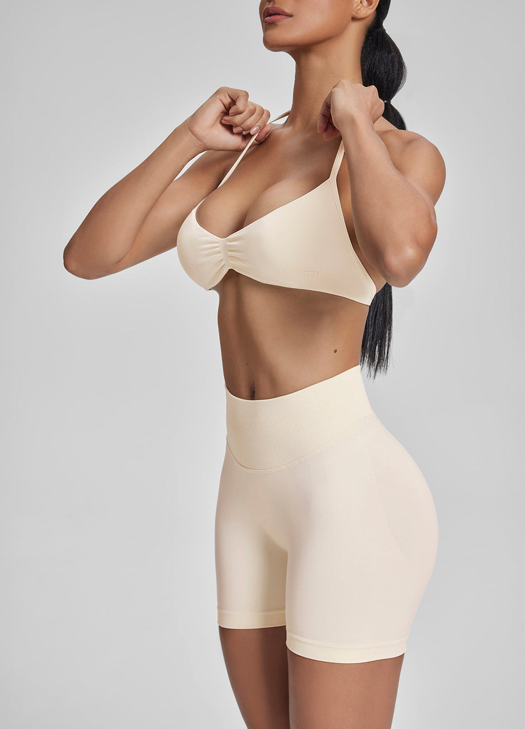 Ultrasculpt Halterneck Backless Strappy Functional Twill K…
