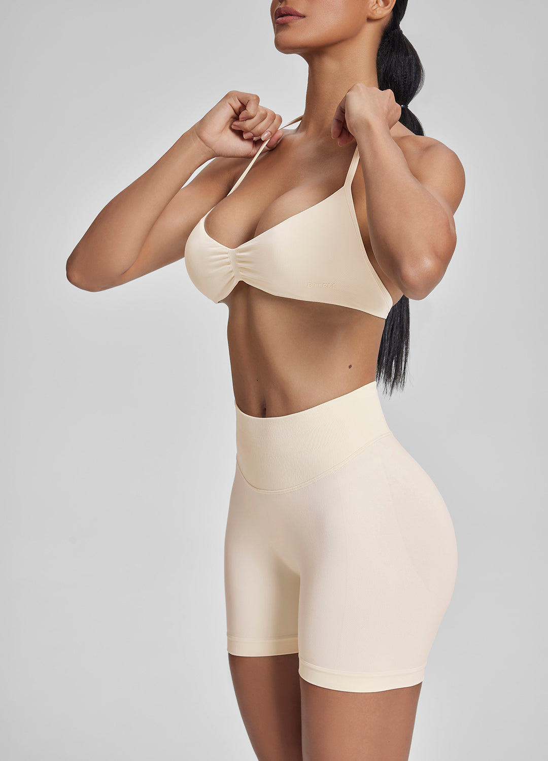 Ultrasculpt Halterneck Backless Strappy Functional Twill K…