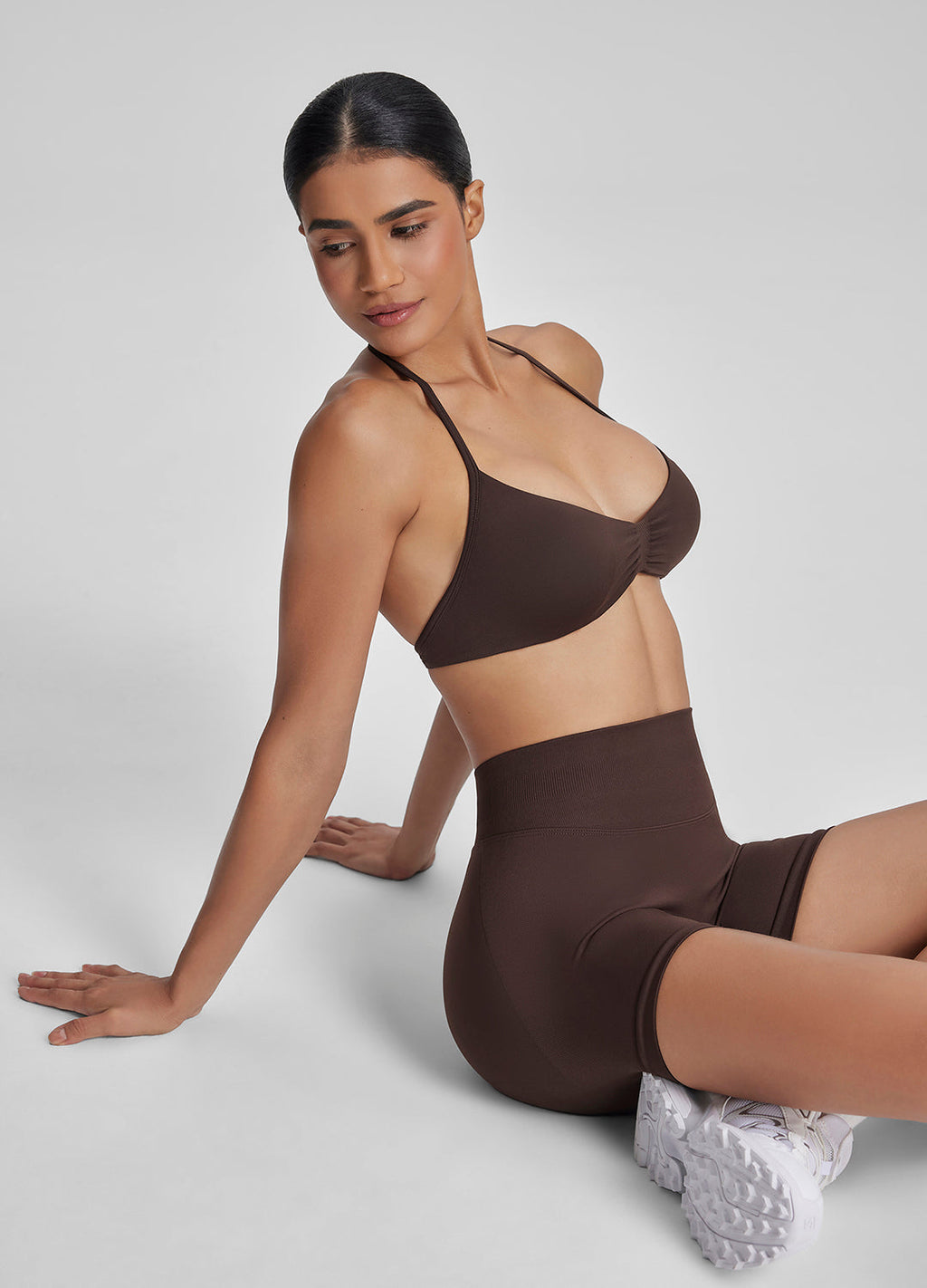 Ultrasculpt Halterneck Backless Strappy Functional Twill K…