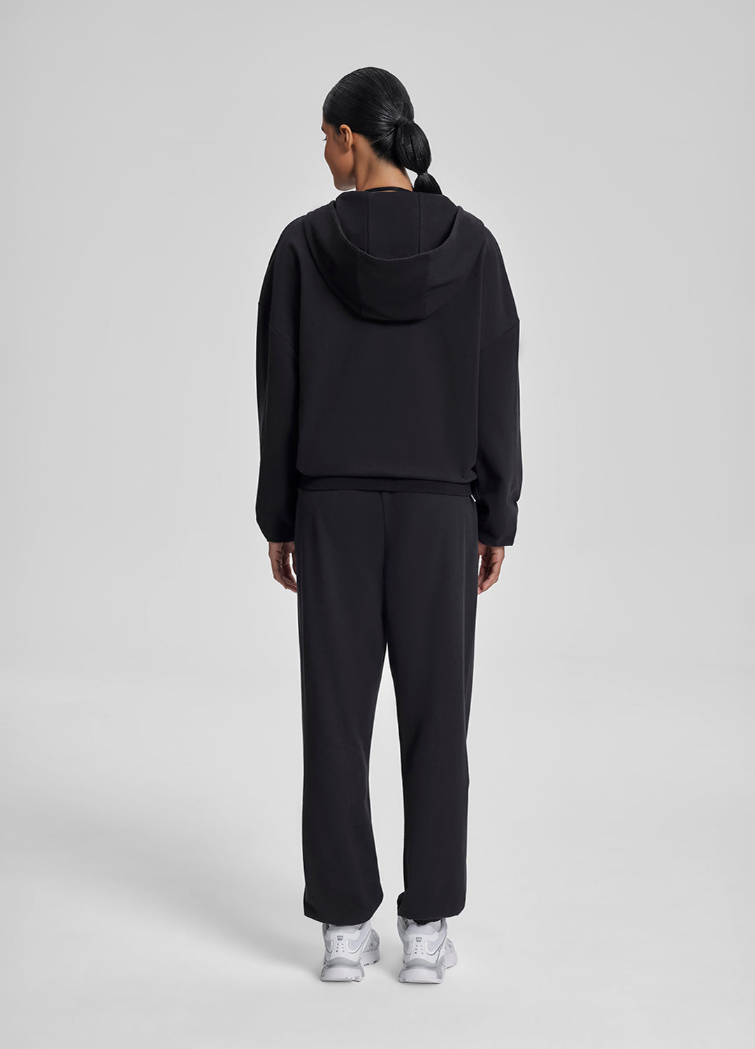 Relaxed Oversized Full Zipper Kangaroo Pockets Soft Hoodie