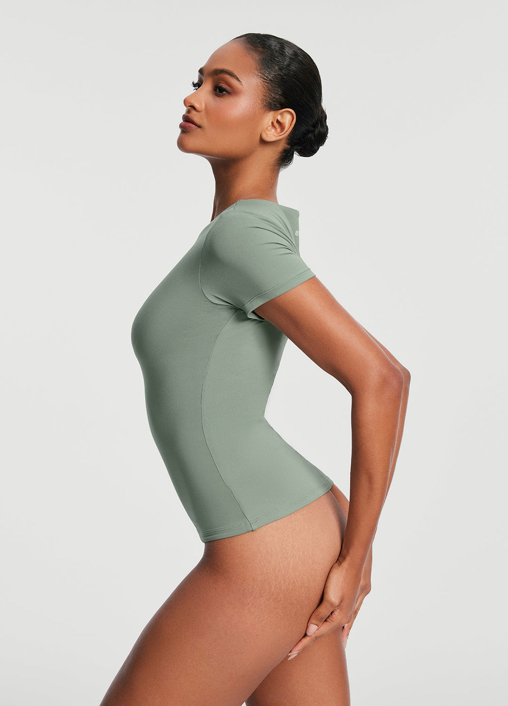 Short Sleeve Crew Neck Top