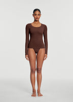 Scoop Neck Long Sleeve Top