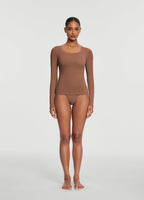 Scoop Neck Long Sleeve Top