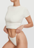 Short Sleeve Crew Neck Top