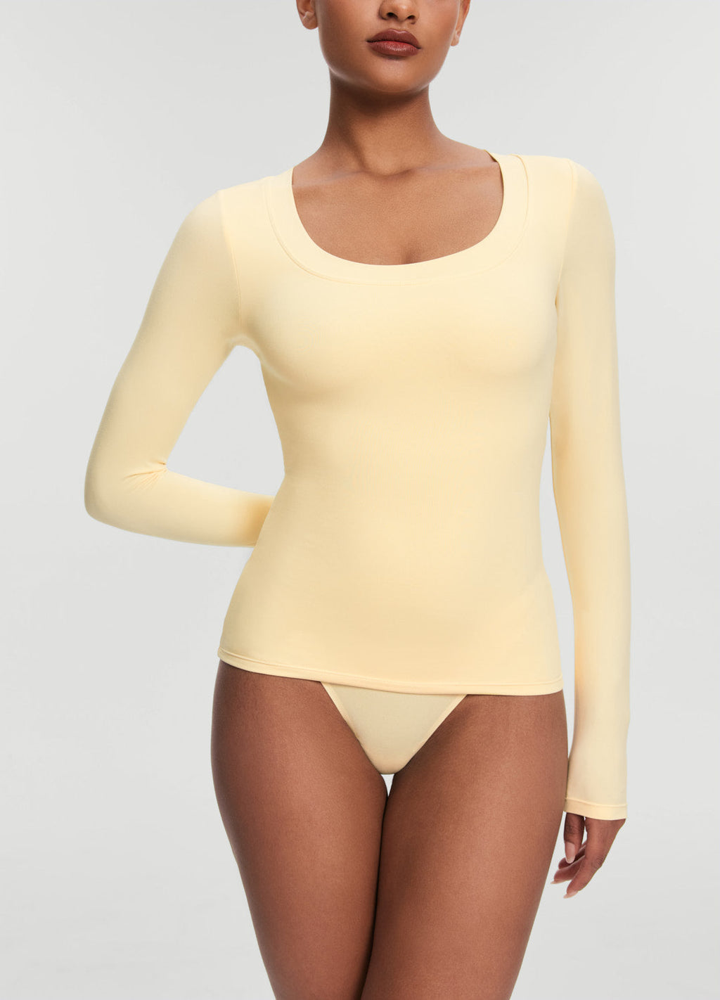 Scoop Neck Long Sleeve Top
