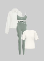 Zip Jacket & Relaxed Tee Set