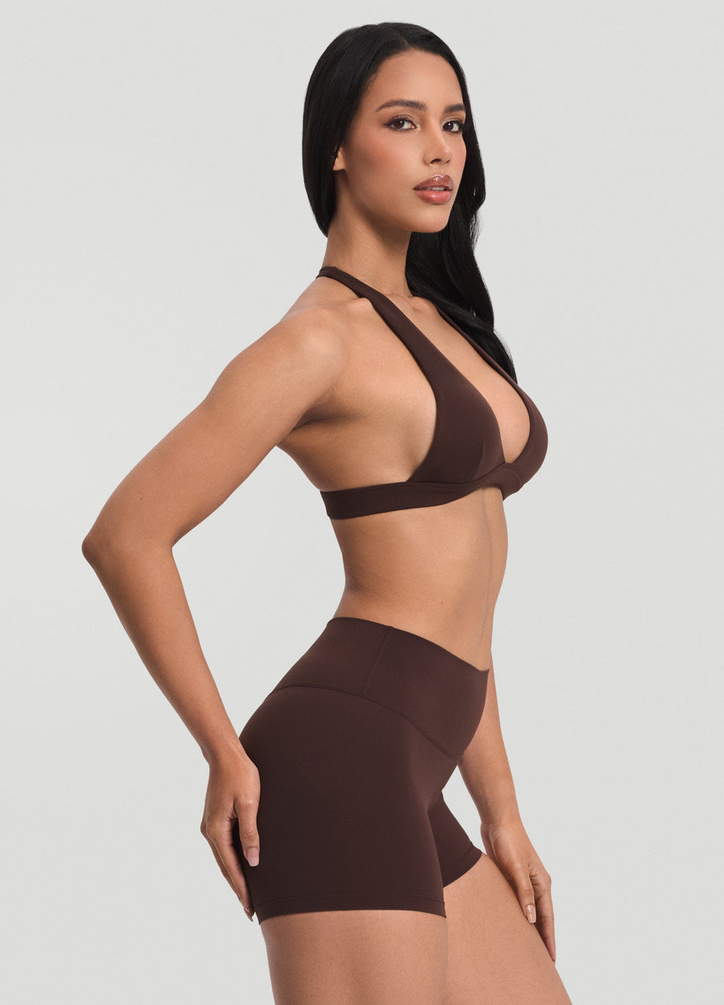 Plunge Neck Bra Top