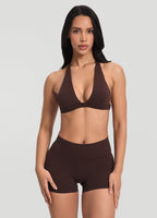 Plunge Neck Bra Top
