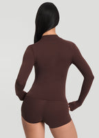 Sleek Zip-Up Long Sleeve Jacket