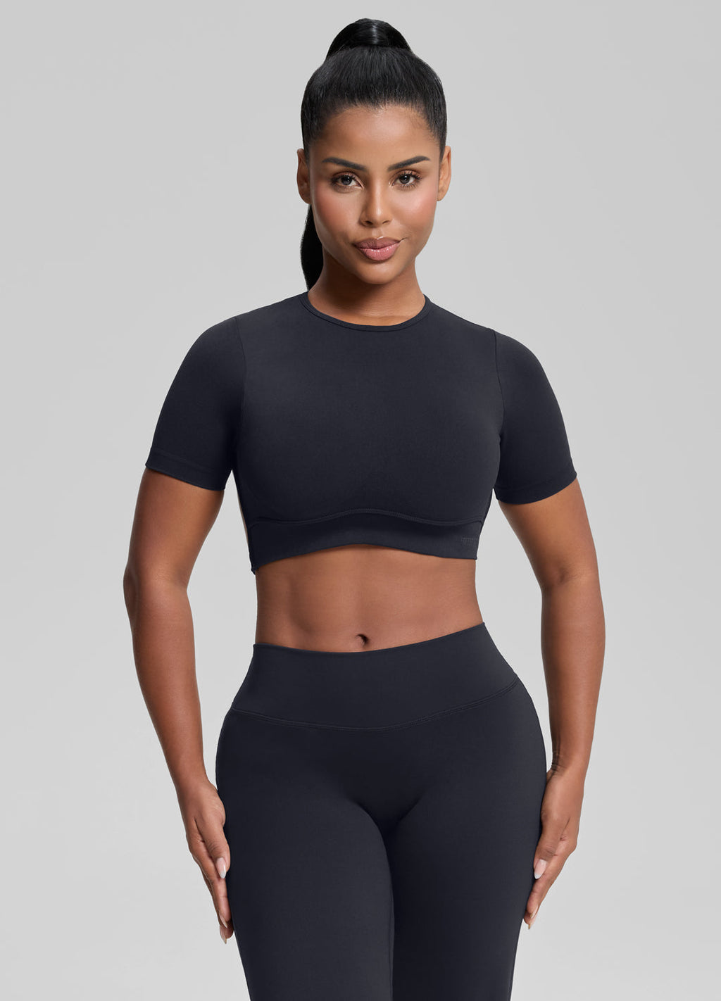 Ultrasculpt Crew Neckline Backless Removable Bra Cups Seam…