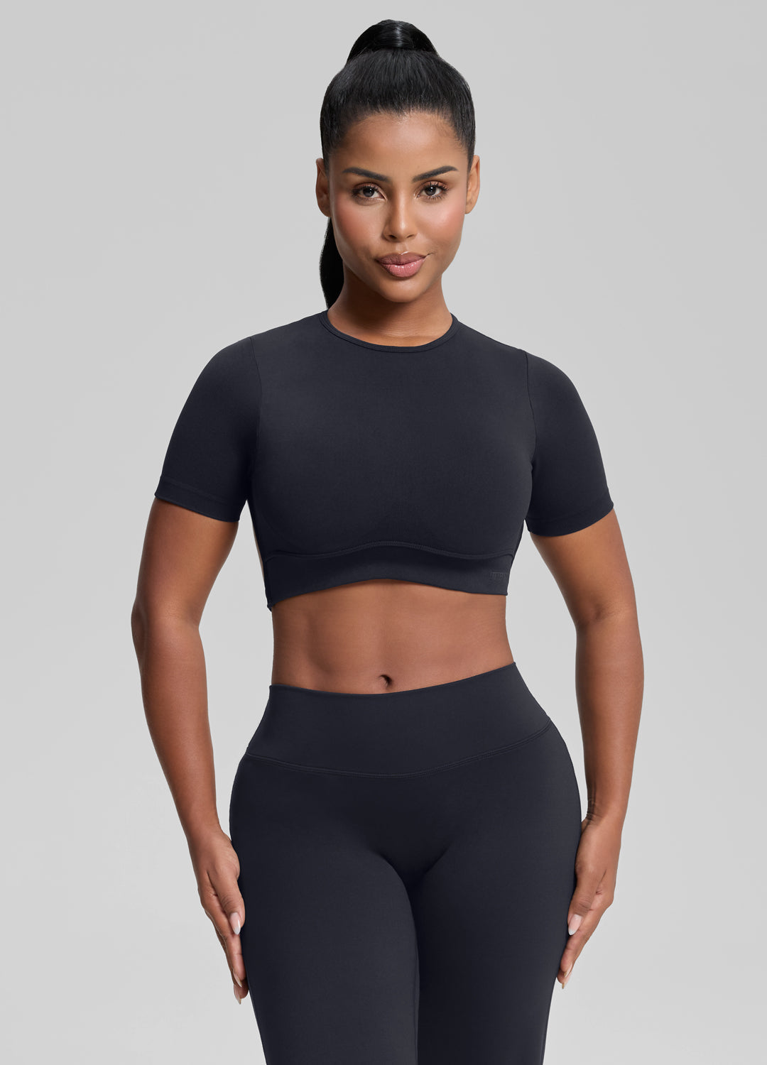 Ultrasculpt Crew Neckline Backless Removable Bra Cups Seam…