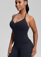 Ultrasculpt Longline Halterneck Form-Fitting Built-in Bra…