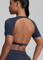 Ultrasculpt Crew Neckline Backless Removable Bra Cups Seam…