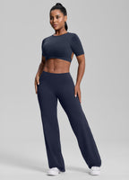 Straight Leg Flowy Stretchy Soft Sweat-Wicking Bottoms