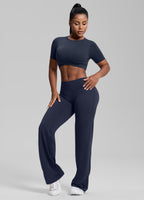 Straight Leg Flowy Stretchy Soft Sweat-Wicking Bottoms
