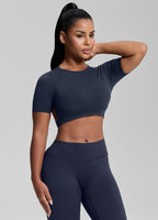 Ultrasculpt Crew Neckline Backless Removable Bra Cups Seam…