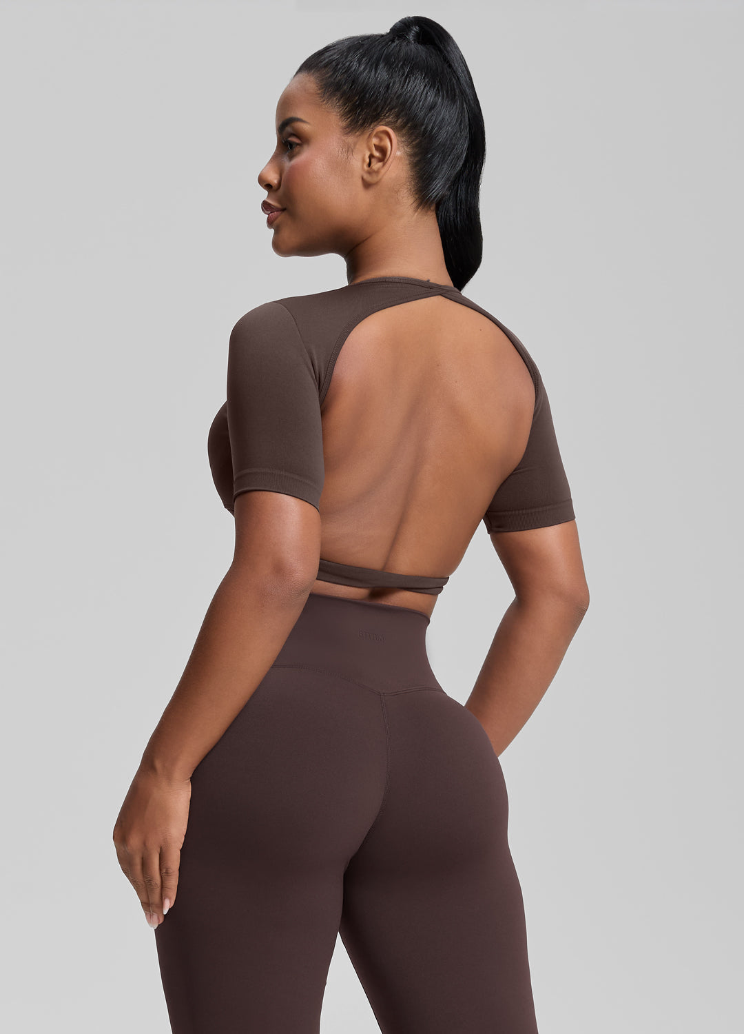 Ultrasculpt Crew Neckline Backless Removable Bra Cups Seam…