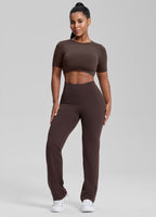 Straight Leg Flowy Stretchy Soft Sweat-Wicking Bottoms