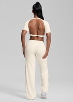 Straight Leg Flowy Stretchy Soft Sweat-Wicking Bottoms