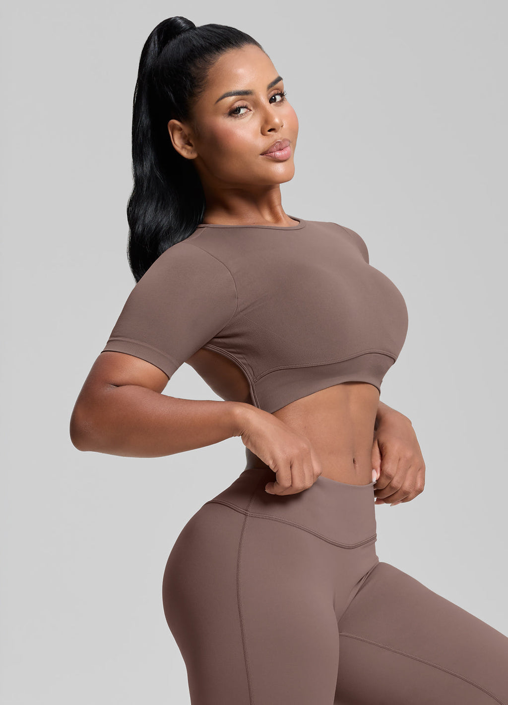Ultrasculpt Crew Neckline Backless Removable Bra Cups Seam…
