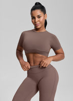 Ultrasculpt Crew Neckline Backless Removable Bra Cups Seam…