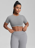 Ultrasculpt Crew Neckline Backless Removable Bra Cups Seam…