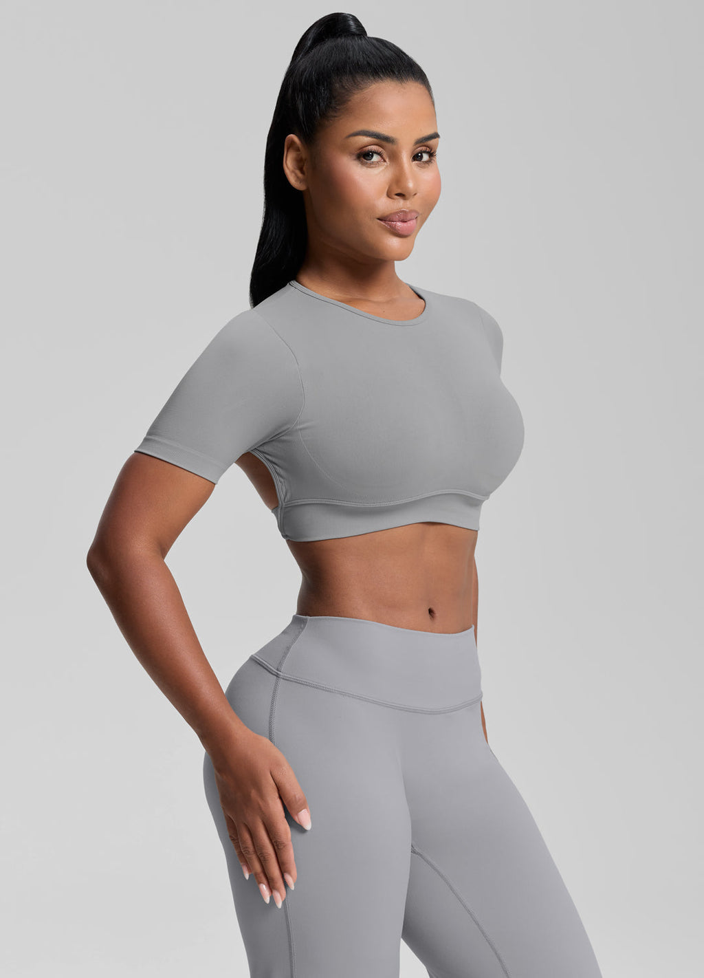 Ultrasculpt Crew Neckline Backless Removable Bra Cups Seam…