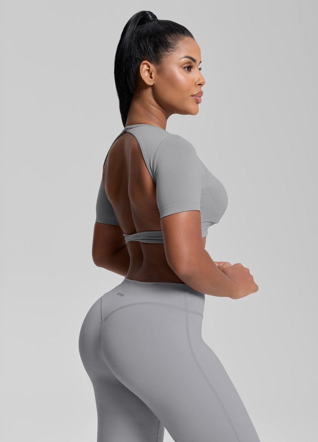 Ultrasculpt Crew Neckline Backless Removable Bra Cups Seam…