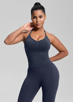 Ultrasculpt Longline Halterneck Form-Fitting Built-in Bra…
