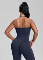 Ultrasculpt Longline Halterneck Form-Fitting Built-in Bra…